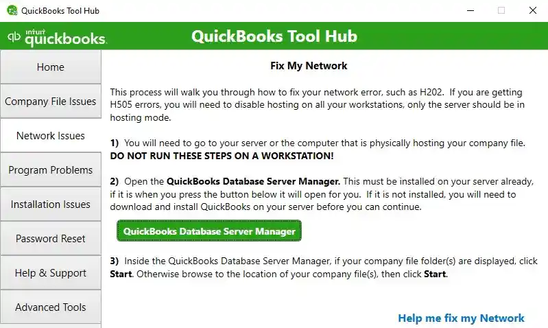 qb network issues